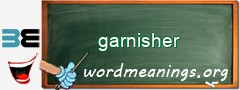 WordMeaning blackboard for garnisher